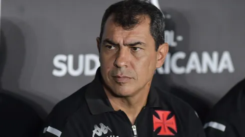 Fábio Carille durante partida contra o Lanús, em Sâo Januário, pela Copa Sul-Americana.