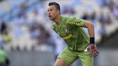 Fabio goleiro do Fluminense durante partida contra o Nova Iguaçu no estadio Maracanã pelo campeonato Carioca 2025. Foto: Jorge Rodrigues/AGIF