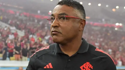 Roger Machado durante partida entre Flamengo e Internacional, no Maracanã, pelo Brasileirão.