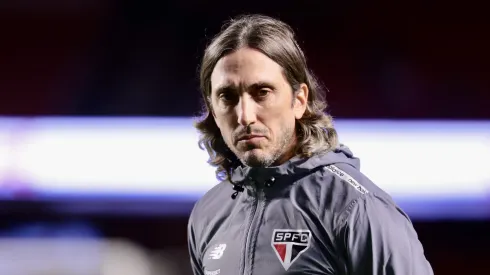 Zubeldía no comando do São Paulo. Foto: Marcello Zambrana/AGIF