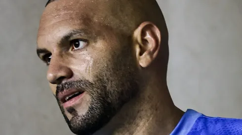 Weverton durante partida do Palmeiras no BR