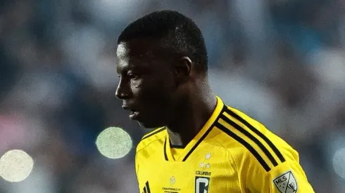 Marion Hinestroza, atacante do Atlético Nacional-COL – Foto: Manuel Velasquez/Getty Images