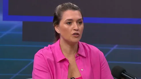 Ana Thaís em programa do SporTV – Foto: Reprodução/SporTV.