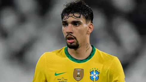 Paquetá durante partida entre Brasil e Peru, pela Copa América 2021, no Estádio Nilton Santos.