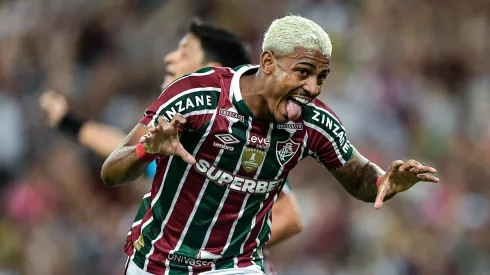 John Kennedy, ex-jogador do Fluminense, comemora seu gol durante partida contra o Sampaio Corrêa-MA, pela Copa Betano do Brasil de 2024. Foto: Thiago Ribeiro/AGIF.