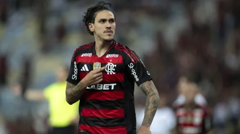 RJ – RIO DE JANEIRO – 21/05/2025 – COPA DO BRASIL 2025, FLAMENGO X BOTAFOGO-PB – Pedro jogador do Flamengo comemora seu gol durante partida contra o Botafogo-PB no estadio Maracana pelo campeonato Copa Do Brasil 2025. Foto: Jorge Rodrigues/AGIF