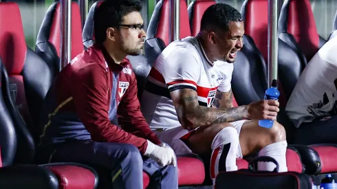 Luciano, jogador do São Paulo, durante partida contra o Mirassol no estadio Morumbis pelo campeonato Brasileiro A 2025. Foto: Fabio Giannelli/AGIF