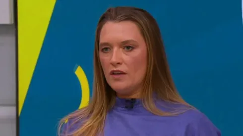 Ana Thaís projetou o duelo entre Palmeiras x Flamengo – Foto: Reprodução/SporTV