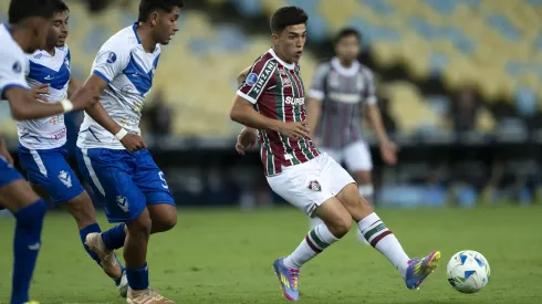 Lezcano, jogador do Fluminense, durante partida contra o San Jose pela Copa Sul-americana 2025. Foto: Jorge Rodrigues/AGIF