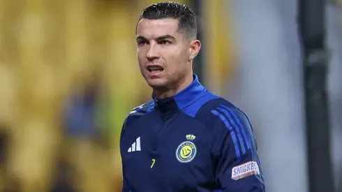 Cristiano Ronaldo durante partida entre Al Nassr e Damac, pela Liga Saudita. Foto: Abdullah Ahmed