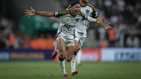 Rony celebra gol marcado contra o Ceará. Foto: Pedro Souza/Atlético-MG.