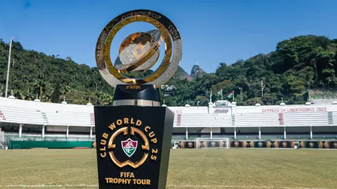 Troféu do Super Mundial de Clubes 2025.<br />
FOTOS: LUCAS MERÇON / FLUMINENSE F.C.