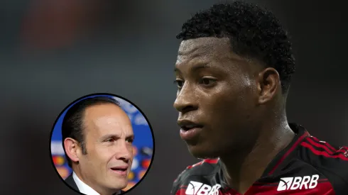 Plata foi convocado pela Seleção do Equador e gera polêmica no Fla. Fotos: Megan Briggs/Getty Images e Jorge Rodrigues/AGIF.