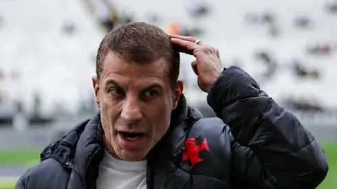 SP – SAO PAULO – 05/04/2025 – BRASILEIRO A 2025, CORINTHIANS X VASCO – Pedrinho presidente do Vasco antes da partida contra o Corinthians no estadio Arena Corinthians pelo campeonato Brasileiro A 2025.