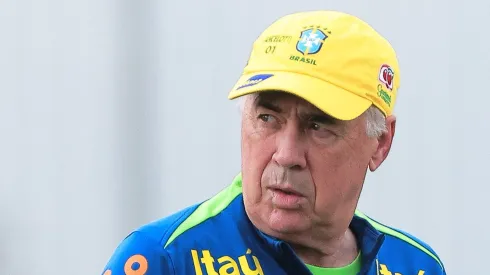 Ancelotti em treino pela seleção. Foto: Ettore Chiereguini/AGIF
