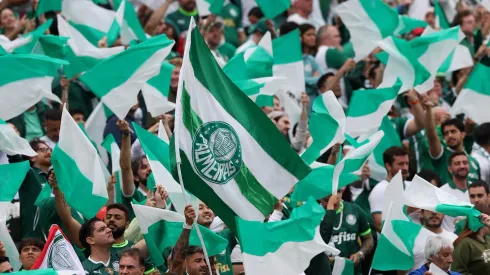 Torcida do Palmeiras presente nos Estados Unidos. Foto: Cesar Greco/Palmeiras.