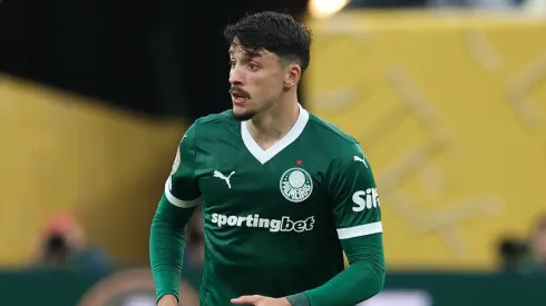 Joaquín Piquerez, do Palmeiras, durante partida válida pela fase de grupos do Mundial. Foto: Cesar Greco/Palmeiras.