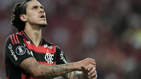 RJ – RIO DE JANEIRO – 28/05/2025 – COPA LIBERTADORES 2025, FLAMENGO X DEPORTIVO TACHIRA – Pedro jogador do Flamengo durante partida contra o Deportivo Tachira no estadio Maracana pelo campeonato Copa Libertadores 2025. Foto: Thiago Ribeiro/AGIF