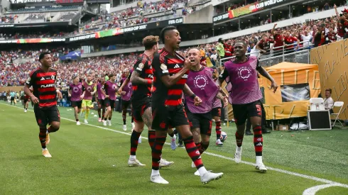 Bruno Henrique celebra gol marcado. Foto: Gilvan de Souza/Flamengo.