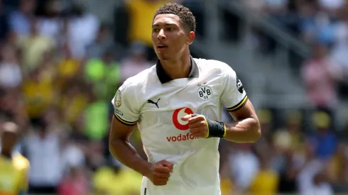 Jobe Bellingham pelo Dortmund (Photo by Michael Reaves/Getty Images)