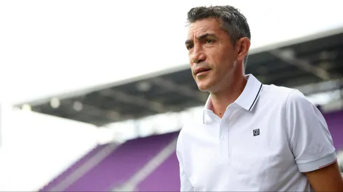 ORLANDO, FLORIDA – JUNE 20: Bruno Lage, Head Coach of SL Benfica, looks on during the FIFA Club World Cup 2025 group C match between SL Benfica and Auckland City FC at Inter&Co Stadium on June 20, 2025 in Orlando, Florida. (Photo by Alex Grimm/Getty Images)