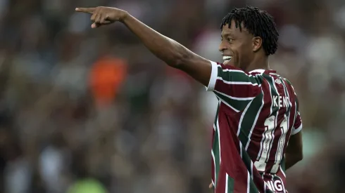 Keno jogador do Fluminense comemora seu gol sobre o Ulsan HD no Mundial de Clubes 2025