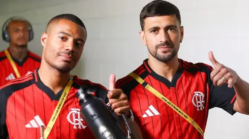 Delegação do Flamengo chega no estádio do Orlando para enfrentar o Los Angeles FC. Foto: Flamengo/X
