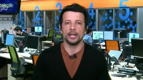 André Hernan, jornalista esportivo.
Imagem: Reprodução/SporTV