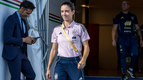 LEUVEN, BELGIUM – MAY 30: Aitana Bonmati from Spain steps onto the pitch prior to the UEFA Women's Nations League 2024/25 Grp A3 MD5 match between Belgium and Spain at Stadium Den Dreef on May 30, 2025 in Leuven, Belgium. (Photo by Omar Havana/Getty Images)