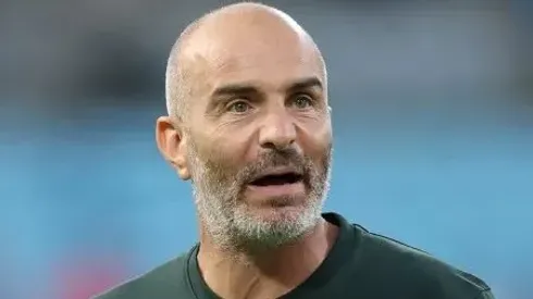 Enzo Maresca, técnico do Chelsea, durante jogo contra o Benfica no Mundial de Clubes<br />
Imagem: Steph Chambers/Fifa/Getty Images