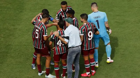 ORLANDO, FLORIDA – JULY 04: Renato Portaluppi, Head Coach of Fluminense FC, gives the team instructions during the FIFA Club World Cup 2025 quarter final match between Fluminense FC and Al Hilal at Camping World Stadium on July 04, 2025 in Orlando, Florida. (Photo by Michael Reaves/Getty Images)