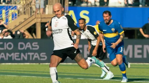 Fábio Santos em amistoso Corinthians x Boca Juniors – Foto: Reprodução/Instagram
