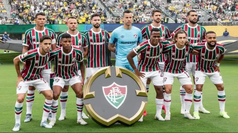 Jogadores do Fluminense reunidos. Foto: Lucas Merçon/Fluminense.