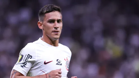 Matias Rojas jogador do Corinthians durante partida contra a Ponte Preta no estadio Arena Corinthians pelo campeonato Paulista 2024. Foto: Marcello Zambrana/AGIF