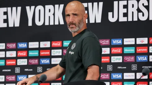 EAST RUTHERFORD, NEW JERSEY – JULY 11: Enzo Maresca, Head Coach of Chelsea FC, arrives prior to a Chelsea FC Press Conference ahead of the FIFA Club World Cup 2025 Final between Chelsea FC and Paris Saint-Germain at MetLife Stadium on July 11, 2025 in East Rutherford, New Jersey. (Photo by Alex Grimm/Getty Images)