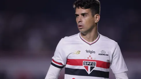 Oscar jogador do Sao Paulo durante partida contra o Corinthians no estadio Morumbi pelo campeonato Brasileiro A 2025. Foto: Ettore Chiereguini/AGIF