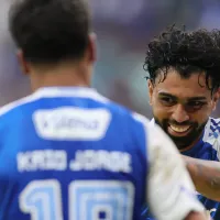 Câmeras flagram reação de Gabigol com Kaio Jorge e dupla mostra entrosamento em Cruzeiro x Juventude