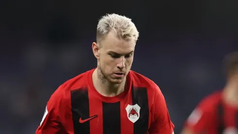 Róger Guedes, atacante do Al Rayyan, do Catar – Foto: Francois Nel/Getty Images