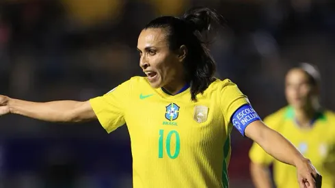 Marta na Seleção Brasileira. Foto: Franklin Jacome/Getty Images
