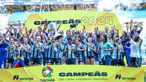 Grêmio é o atual campeão gaúcho no futebol feminino – Foto: Lucas Uebel/Grêmio