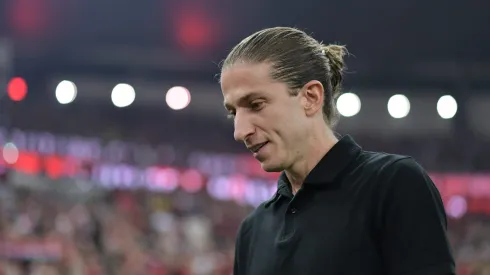 Filipe Luís, técnico do Flamengo. Foto: Thiago Ribeiro/AGIF.