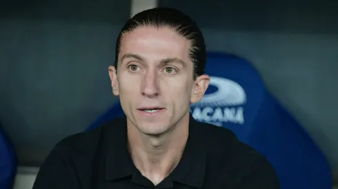 Filipe Luis definiu a escalação do Flamengo contra o Atlético-MG. Foto: Thiago Ribeiro/AGIF