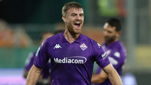 Lucas Beltrán, atacante da Fiorentina em partida pelo campeonato italiano