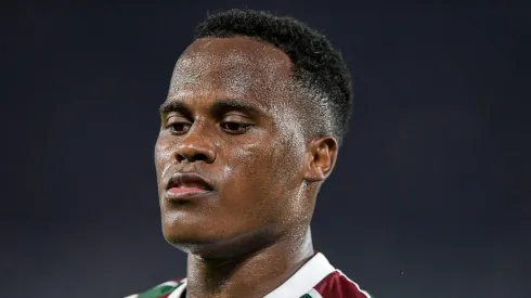 RJ – RIO DE JANEIRO – 17/07/2025 – BRASILEIRO A 2025, FLUMINENSE X CRUZEIRO – Arias jogador do Fluminense durante partida contra o Cruzeiro no estadio Maracana pelo campeonato Brasileiro A 2025.