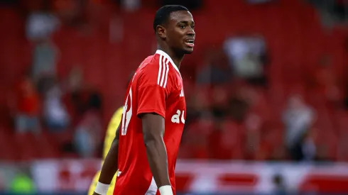 Ricardo Mathias jogador do Internacional durante partida contra o Mirassol no estadio Beira-Rio pelo campeonato Brasileiro A 2025. Foto: Maxi Franzoi/AGIF