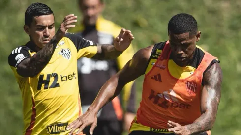 Jogadores do Atlético Mineiro durante treinamento – Foto: Reprodução/Instagram