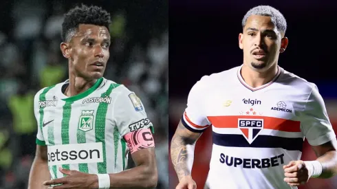 Atlético Nacional x São Paulo se enfrentam pelas oitavas da Libertadores. Foto: Reprodução Instagram e AGIF
