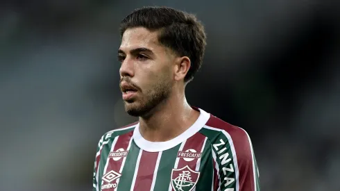 Nonato jogador do Fluminense durante partida contra o Once Caldas no estadio Maracana pelo campeonato Copa Sul-americana 2025. Foto: Thiago Ribeiro/AGIF
