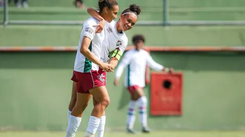 Jogadoras tricolores. Foto: Marina Garcia/FFC