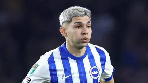 Julio Enciso, meia-atacante paraguaio do Ipswich Town, na época de Brighton & Hove Albion – Foto: Alex Davidson/Getty Images